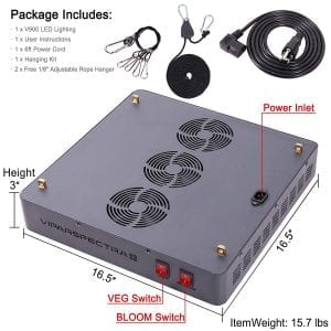 Viparspectra 900W package