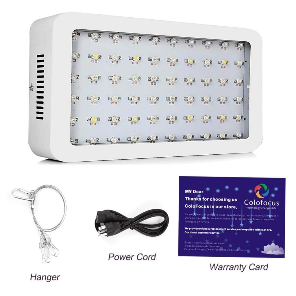 Colofocus 600w LED grow light - package