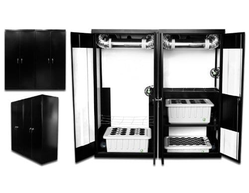 Supercloset Trinity Triple Chamber stealth hydroponic grow cabinet