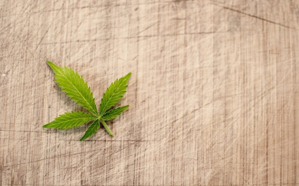 a cannabis leaf