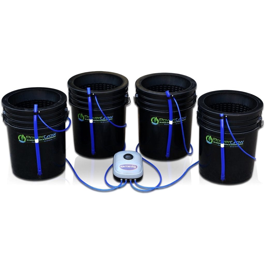 Deep Water Culture (DWC) Hydroponic Bubbler Bucket Kit