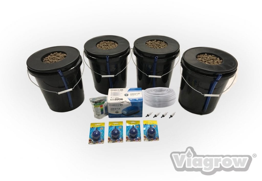 Viagrow VDIY Deep Water Hydroponic 4 Plant System