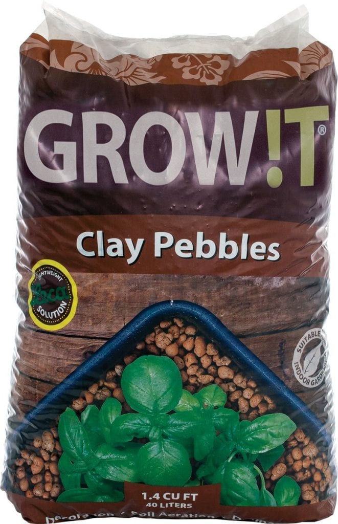 Expanded Clay Pebbles or Leca